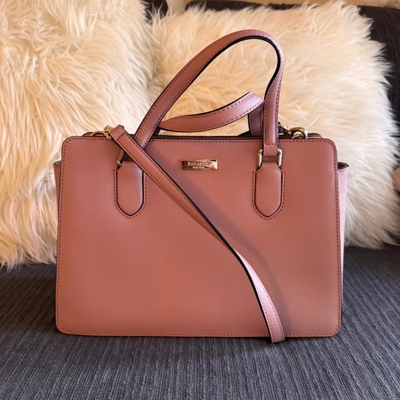 Pink Kate Spade Satchel With Detachable Crossbody Strap - Picture 1 of 3